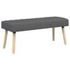 vidaXL Lavice s kan&aacute;lov&yacute;m pro&scaron;&iacute;v&aacute;n&iacute;m Tmavě &scaron;ed&aacute; 110 x 40 x 46 cm