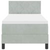 vidaXL Postel s boxspringem s matrac&iacute; Světle &scaron;ed&aacute; 80 x 200 cm samet
