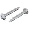 vidaXL Dřevěn&eacute; &scaron;rouby 2 pcs Stř&iacute;brn&aacute; M4 x 28 mm Ocel