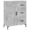 vidaXL Skř&iacute;ň highboard betonově &scaron;ed&aacute; 69,5x34x180 cm kompozitn&iacute; dřevo