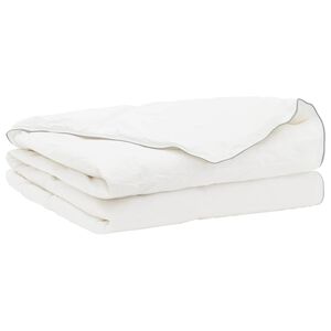 vidaXL Přikr&yacute;vka FULDA 200 x 240 cm L&eacute;to 100 GSM 90% hus&iacute; peř&iacute; B&iacute;l&aacute;