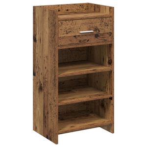 vidaXL Skř&iacute;ň na obuv Star&eacute; dřevo 48 x 36 x 92 cm Kompozitn&iacute; dřevo
