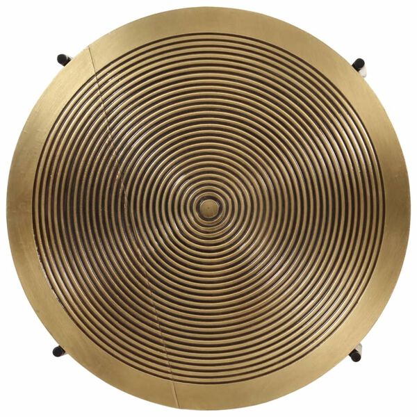 vidaXL Konferenční stolky 2 ks mosaz a černý kov