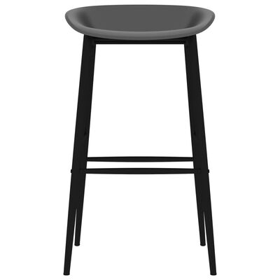 vidaXL Barové židle 2 ks šedé