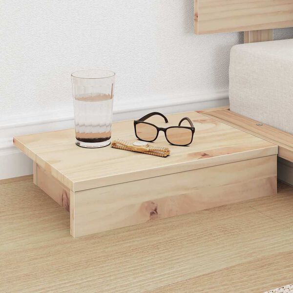 vidaXL R&aacute;m postele Hněd&aacute; 90 x 190 cm dřevo