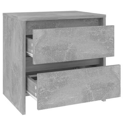 vidaXL Noční stolky 2 ks betonově šedé 45 x 34,5 x 44,5 cm dřevotříska