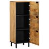 vidaXL Highboard Brown 40x33x110 cm Masivn&iacute; dřevo Mango