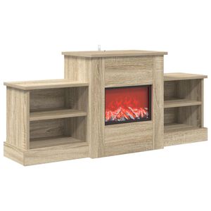vidaXL Elektrick&yacute; krb Sonoma 110 x 30 x 50 cm Kompozitn&iacute; dřevo