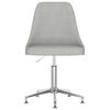 vidaXL Otočn&aacute; kancel&aacute;řsk&aacute; židle světle &scaron;ed&aacute; textil