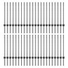 vidaXL Plotov&yacute; sloupek. 44 pcs &Scaron;ed&aacute; 120 cm Ocel