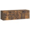 vidaXL N&aacute;stěnn&aacute; TV skř&iacute;ň Kouřov&yacute; dub 98 x 31 x 30 cm Kompozitn&iacute; dřevo