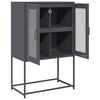 vidaXL Skř&iacute;ň highboard antracitov&aacute; 68x39x107 cm ocel