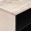 vidaXL Televizn&iacute; skř&iacute;ň B&iacute;l&aacute; 80 x 31,5 x 46 cm Masivn&iacute; mangov&eacute; dřevo