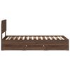 vidaXL R&aacute;m postele s čelo Hněd&yacute; dub 75 x 190 cm Dřevěn&yacute; materi&aacute;l
