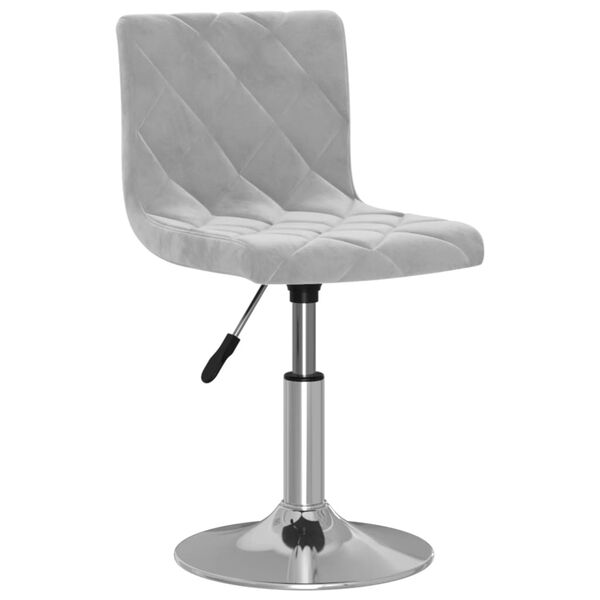 vidaXL Barov&aacute; židle světle &scaron;ed&aacute; samet