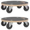 vidaXL Přepravn&iacute; voz&iacute;ky 2 ks kulat&eacute; &Oslash; 38 x 11,5 cm 250 kg