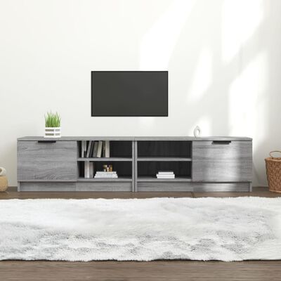 vidaXL TV skříňky 2 ks šedé sonoma 80 x 35 x 36,5 cm kompozitní dřevo