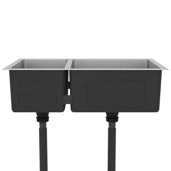 vidaXL Kuchyňský dřez nerezová ocel