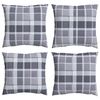 vidaXL Venkovn&iacute; pol&scaron;t&aacute;ř 4 ks Textil &Scaron;ed&aacute; kostka 40 x 40 cm