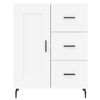 vidaXL Skř&iacute;ň highboard b&iacute;l&aacute; 69,5 x 34 x 180 cm kompozitn&iacute; dřevo