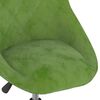 vidaXL Otočn&aacute; j&iacute;deln&iacute; židle světle zelen&aacute; samet