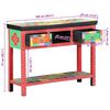 vidaXL Konzolový stolek se zásuvkou Vícebarevný 100 x 30 x 75 cm