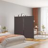 vidaXL 2d&iacute;ln&yacute; parav&aacute;n hněd&yacute; 175x180 cm textil