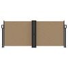 vidaXL Zatahovací boční markýza taupe 100 x 1 000 cm