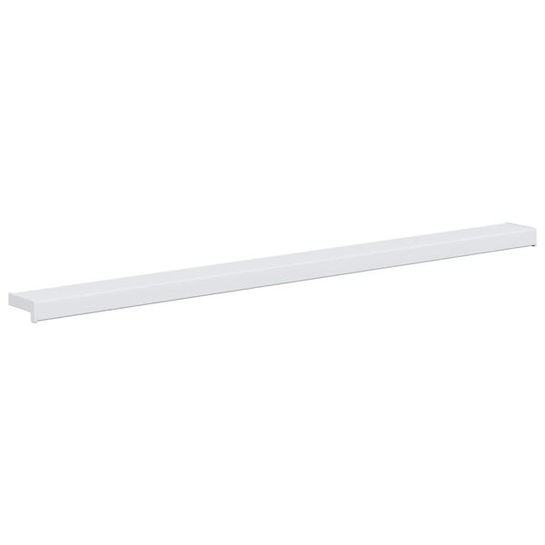 vidaXL Parapet okna B&iacute;l&aacute; 120 x 10 x 4,5 cm PVC