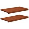 vidaXL Parapety 2 ks Hněd&aacute; 80x 40 x 2 cm Masivn&iacute; bukov&eacute; dřevo