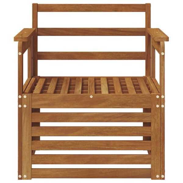 vidaXL Venkovn&iacute; pohovkov&aacute; souprava Př&iacute;rodn&iacute; 71 x 63 x 73 cm