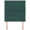 vidaXL Čelo postele s čelo Tmavě zelen&aacute; 80 cm samet