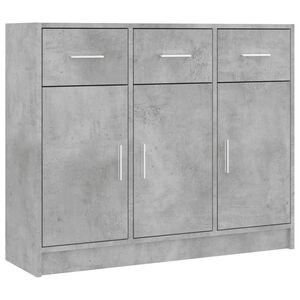 vidaXL Př&iacute;born&iacute;k betonově &scaron;ed&yacute; 91 x 28 x 75 cm kompozitn&iacute; dřevo
