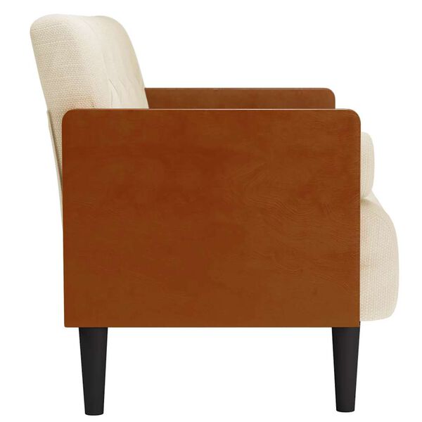 vidaXL Pohovka Loveseat s podhlavn&iacute;kem, 110 cm, lněn&aacute;