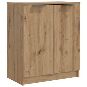 vidaXL Botn&iacute;k čern&yacute; dub artisan 59 x 35 x 70 cm kompozitn&iacute; dřevo