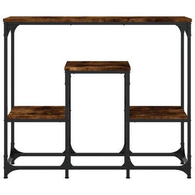 vidaXL Konzolový stolek kouřový dub 89,5 x 28 x 76 cm kompozitní dřevo
