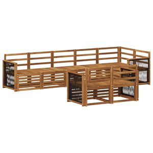 vidaXL Sedac&iacute; soupravy Masivn&iacute; ak&aacute;tov&eacute; dřevo