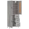 vidaXL Skř&iacute;ň highboard &scaron;ed&aacute; sonoma 69,5 x 34 x 180 cm kompozitn&iacute; dřevo