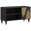 vidaXL Televizní skříň Černá 80 x 33 x 46 cm Masivní mangové dřevo