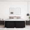 vidaXL Rám postele s matrací Černá 180 x 200 cm textil