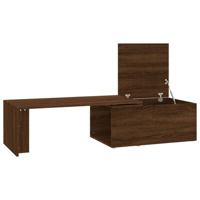 vidaXL Konferenční stolek hnědý dub 150x50x35 cm kompozitní dřevo