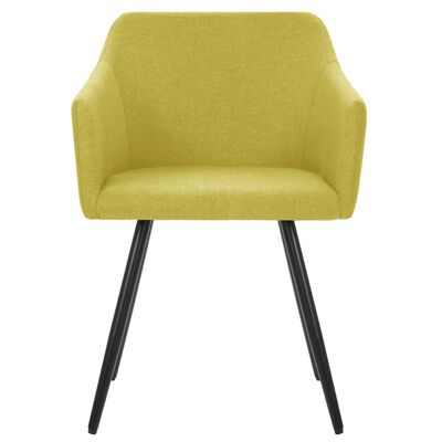vidaXL Jídelní židle 6 ks zelené textil