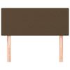 vidaXL Čelo postele tmavě hněd&eacute; 90x5x78/88 cm textil