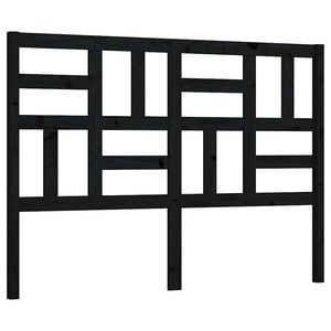 vidaXL Čelo postele čern&eacute; 126 x 4 x 104 cm masivn&iacute; borovice