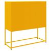 vidaXL Skříň highboard hořčicově žlutá 100,5 x 39 x 107 cm ocel