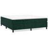 vidaXL Box spring postel s matrac&iacute; tmavě zelen&aacute; 200x200 cm samet