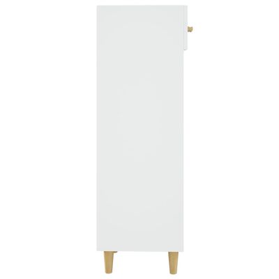 vidaXL Botník bílý 30 x 35 x 105 cm kompozitní dřevo