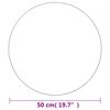 vidaXL N&aacute;stěnn&eacute; zrcadlo 50 cm kulat&eacute; sklo