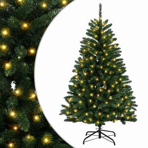 vidaXL Uměl&yacute; Skl&aacute;dac&iacute; V&aacute;nočn&iacute; Strom 180 cm 300 LED Tepl&aacute; b&iacute;l&aacute; ocel