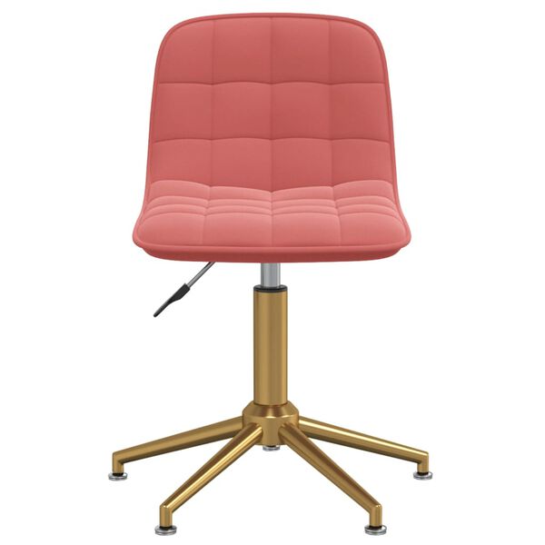 vidaXL Kancel&aacute;řsk&aacute; židle růžov&aacute; samet